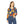Autumn Leaves Pattern Women’s Long Sleeve V-neck Shirt (aop) - T-shirts