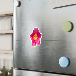 Vibrant Large Pink Flower Kiss Cut Vinyl Decal - Dipaliz - Decorative Stickers