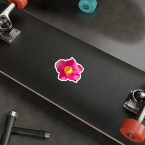 Vibrant Large Pink Flower Kiss Cut Vinyl Decal - Dipaliz - Decorative Stickers