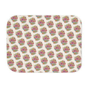 Sherpa Blanket Large Vibrant Flowers Plush - Dipaliz - Blankets