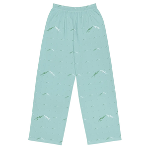 Textured Wide Leg Pants - Urban Knit Jersey - Dipaliz