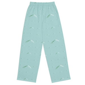Textured Wide Leg Pants - Urban Knit Jersey - Dipaliz
