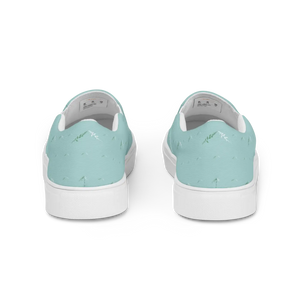 Teal Leaf Women’s Slip Canvas Shoes - Women Uk Europe - Dipaliz - Sneakers