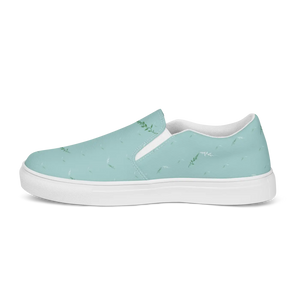 Teal Leaf Women’s Slip Canvas Shoes - Women Uk Europe - Dipaliz - Sneakers