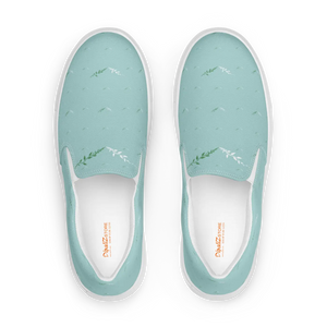 Teal Leaf Women’s Slip Canvas Shoes - Women Uk Europe - Dipaliz - Sneakers