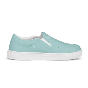 Teal Leaf Women’s Slip Canvas Shoes - Women Uk Europe - Dipaliz - Sneakers