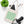 Eco Organic Floral Pattern Tote Bag - Green Cotton - Dipaliz - Bags