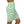 Light Floral Pattern on Green Women’s Mini Skirt - Skirts - Xs