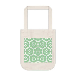 Floral Pattern Tote Bag Green Eco Friendly Style Dipaliz - Bags