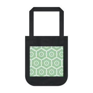 Floral Pattern Tote Bag Green Eco Friendly Style Dipaliz - one Size / Black - Bags