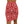 Light Floral Pattern on Red Women’s Mini Skirt - Skirts