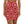 Light Floral Pattern on Red Women’s Mini Skirt - Skirts