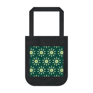 Bold Green Canvas Tote Bag - Organic Eco Design - Dipaliz - Bags