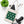 Bold Green Canvas Tote Bag - Organic Eco Design - Dipaliz - Bags