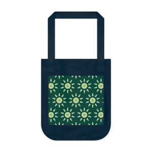 Bold Green Canvas Tote Bag - Organic Eco Design - Dipaliz - Bags