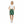 Light Green Pattern on Dark Women’s Mini Skirt - Skirts - Xs