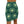 Light Green Pattern on Dark Women’s Mini Skirt - Skirts - Xs