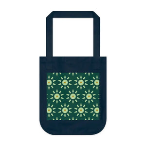Canvas Tote Bag Bold Green Eco Pattern Dipaliz - one Size / Navy - Bags