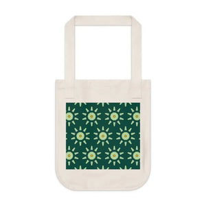 Canvas Tote Bag Bold Green Eco Pattern Dipaliz - Bags