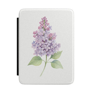 Dipaliz Lilac Floral Kindle Case Satin Pu Leather Cover - Mobile Phone Cases