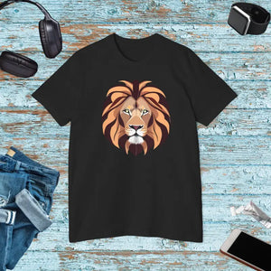 Deluxe Lion Tee - Soft Unisex Cotton t Shirt - Dipaliz - Solid Black Blend / Xs - T-shirts