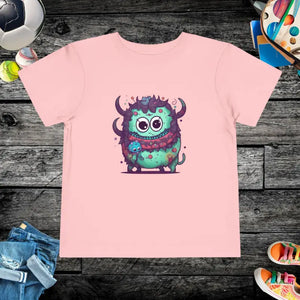 Cute Monster Toddler t Shirt - Playful Comfort Tee - Dipaliz - Pink / 2t - Baby & Clothing