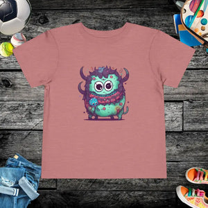 Cute Monster Toddler t Shirt - Playful Comfort Tee - Dipaliz - Heather Mauve / 2t - Baby & Clothing