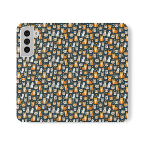 Chic Samsung Galaxy S22 Flip Cases - Faux Leather - Dipaliz - Mobile Phone