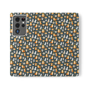 Chic Samsung Galaxy S22 Flip Cases - Faux Leather - Dipaliz - Mobile Phone