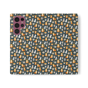 Chic Samsung Galaxy S22 Flip Cases - Faux Leather - Dipaliz - Mobile Phone