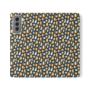 Chic Samsung Galaxy S22 Flip Cases - Faux Leather - Dipaliz - Mobile Phone