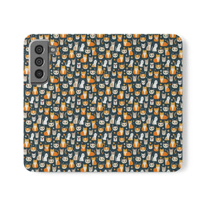 Chic Samsung Galaxy S22 Flip Cases - Faux Leather - Dipaliz - Mobile Phone