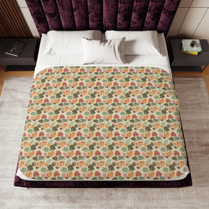 Lotus Flowers Sherpa Blanket – Two Colors - Dipaliz - Blankets