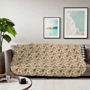 Lotus Flowers Sherpa Blanket – Two Colors - Dipaliz - Blankets