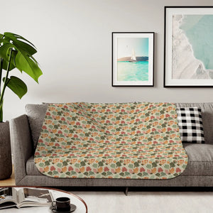Lotus Flowers Sherpa Blanket – Two Colors - Dipaliz - Blankets