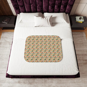 Lotus Flowers Sherpa Blanket – Two Colors - Dipaliz - Blankets