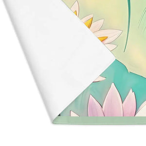 Home Decor - Lotus Flowers Cotton Placemats - Vibrant Elegant Dining - Dipaliz 18’’ × 14’’
