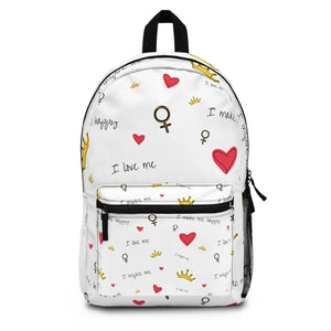 Roomy Hearts Backpack - Lightweight Spun Polyester - Dipaliz - Backpacks