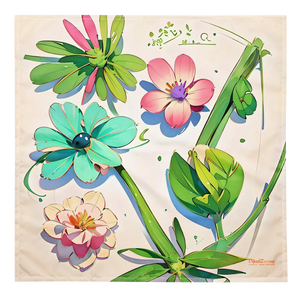 Print Bandana - Lovely Flowers Nature Scarf - Dipaliz - l - and Scarves