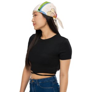 Print Bandana - Lovely Flowers Nature Scarf - Dipaliz - and Scarves