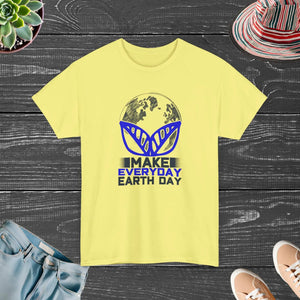 Deluxe Earth Day Cotton t Shirt - Make Everyday - Dipaliz - T-shirts