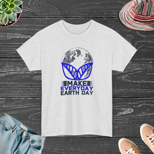 Deluxe Earth Day Cotton t Shirt - Make Everyday - Dipaliz - T-shirts