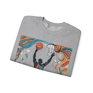 A Man Playing American Football Unisex Heavy Blend™ Crewneck Sweatshirt - Sweatshirts