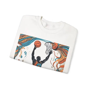 A Man Playing American Football Unisex Heavy Blend™ Crewneck Sweatshirt - Sweatshirts