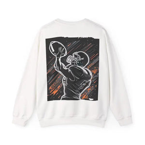Man Playing American Football Crewneck Sweatshirt - Unisex - Dipaliz