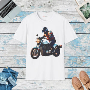 Motorcycle Unisex Softstyle t Shirt Cotton Tee - Dipaliz - T-shirts