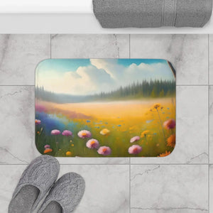 Floral Bath Mat – Microfiber Gift for Her - Dipaliz - Mats & Rugs