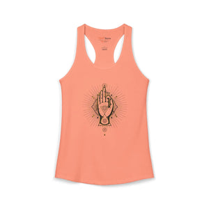 Dipaliz Meditation Hand Racerback Tank Lightweight Top - Tops