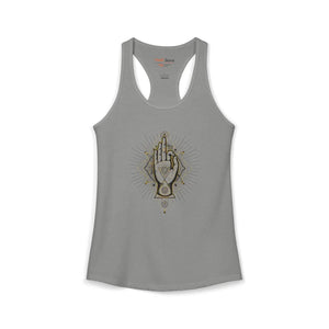 Dipaliz Meditation Hand Racerback Tank Lightweight Top - Tops