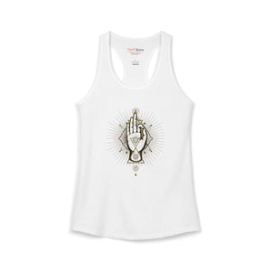 Dipaliz Meditation Hand Racerback Tank Lightweight Top - Tops